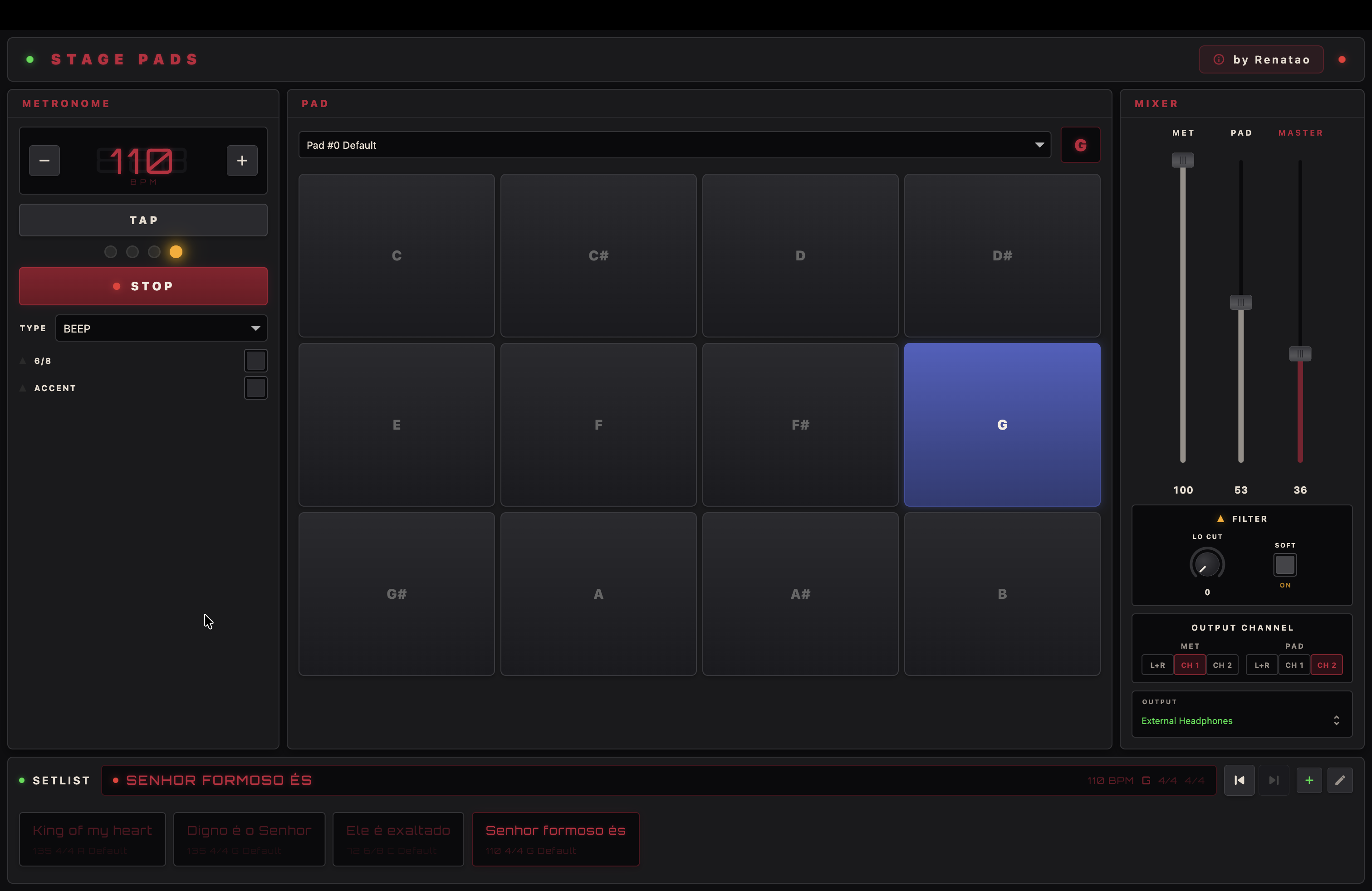Stage Pads - Interface